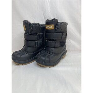 Toddler Denver Winter Boots - Cat & Jack Black 7 New Without Tags